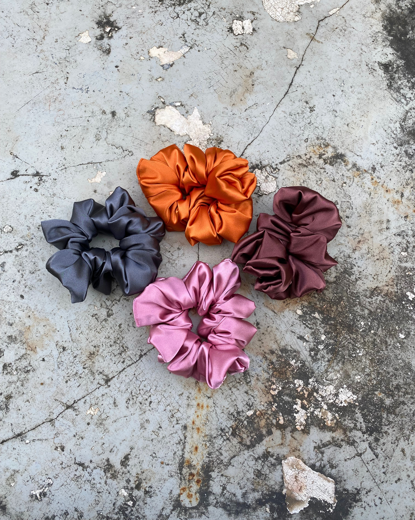 Jumbo Satin Scrunchies