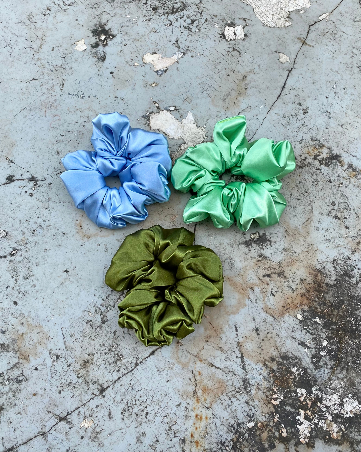 Jumbo Satin Scrunchies