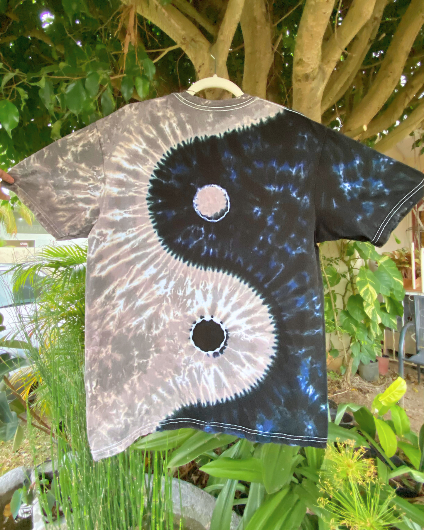 Yin and Yang Tie-Dyed Tee | size large