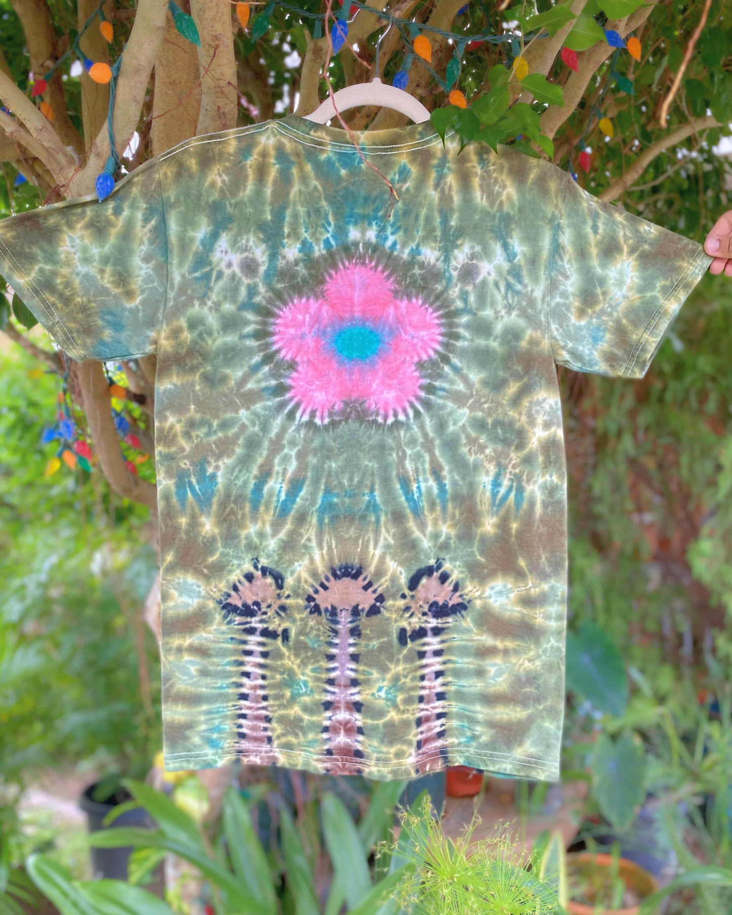 Forest Mushroom Tie-Dyed Tee | size small