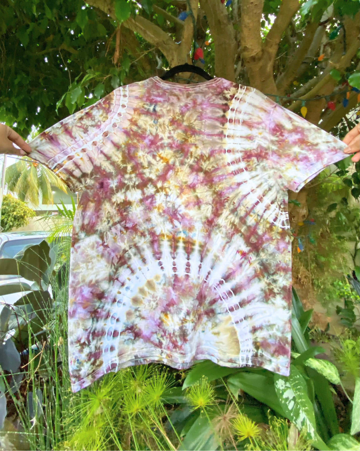 Abstract ice-dyed Tee | Women’s XL