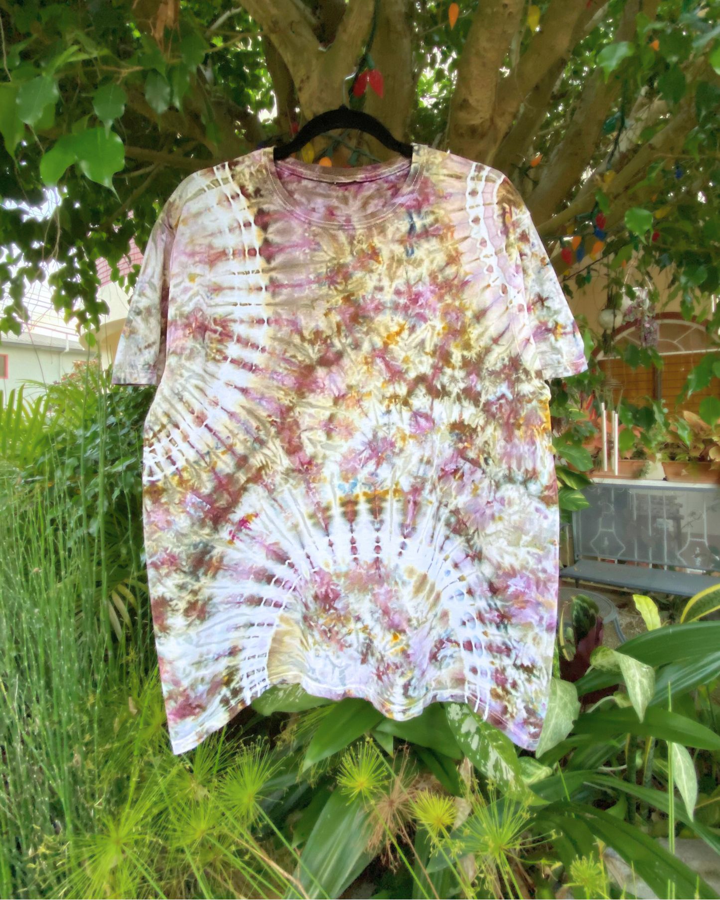 Abstract ice-dyed Tee | Women’s XL