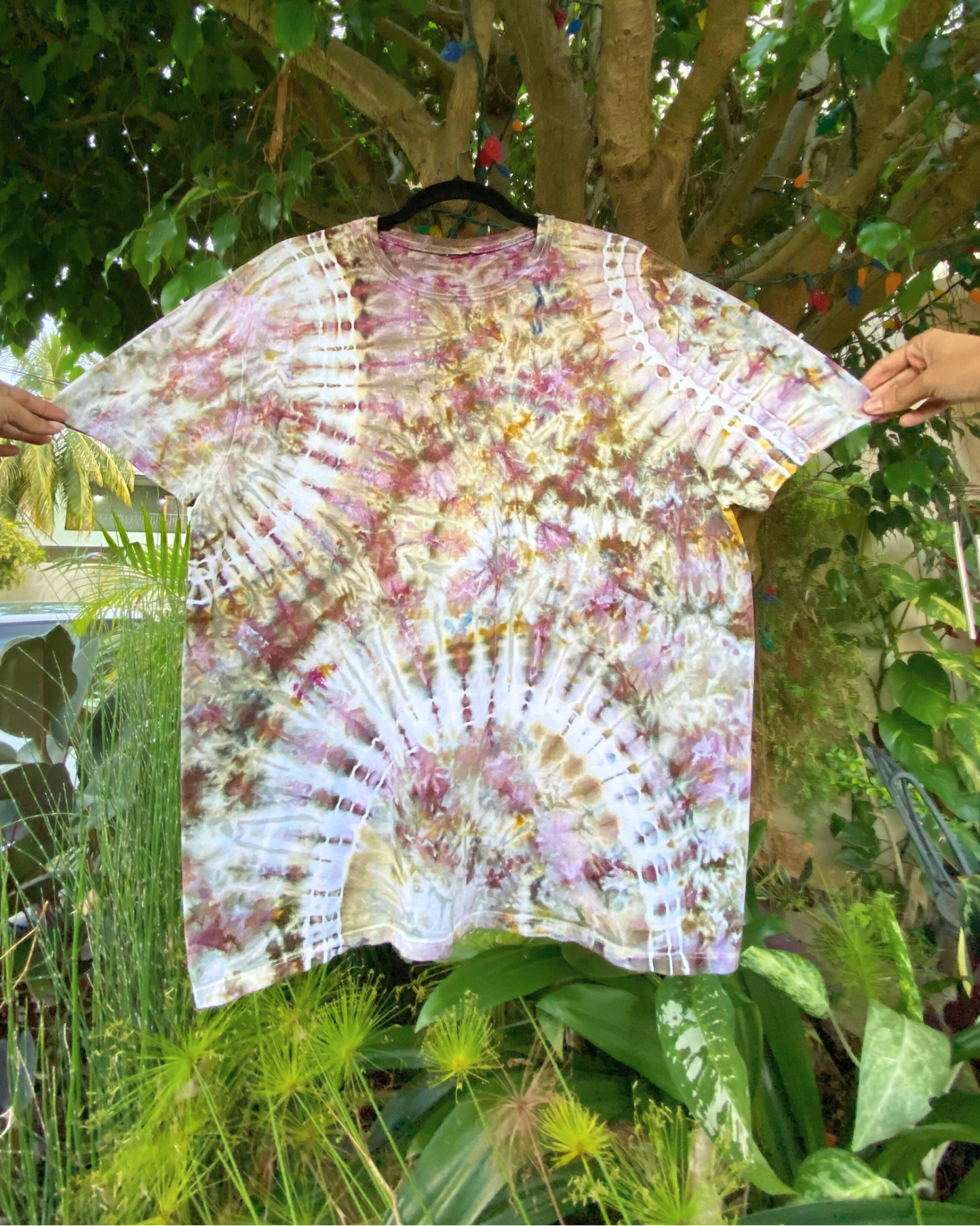 Abstract ice-dyed Tee | Women’s XL