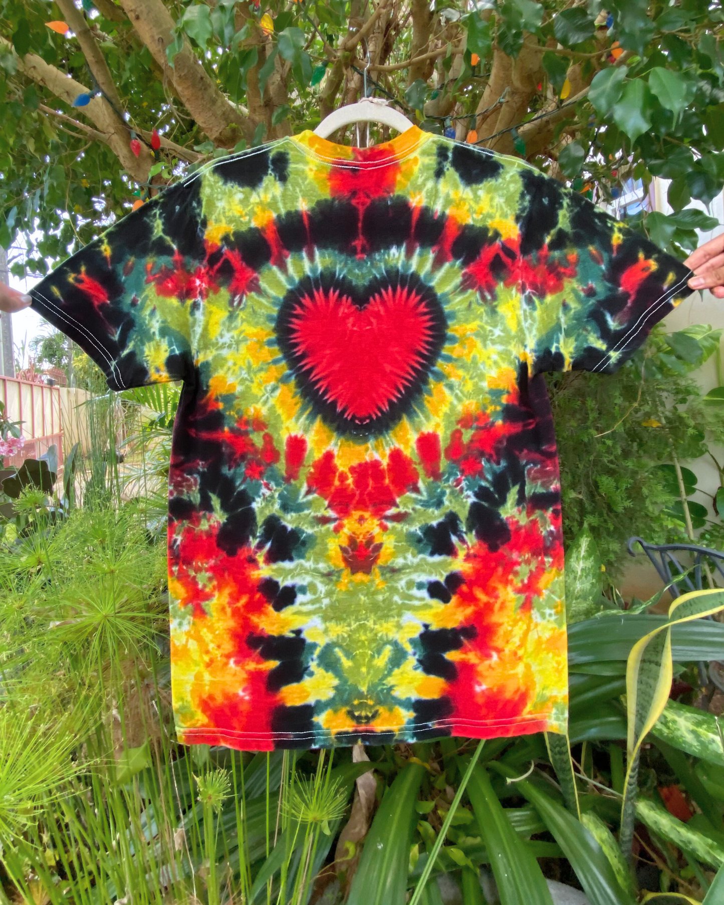 One Love Tie-dyed Tee | size medium