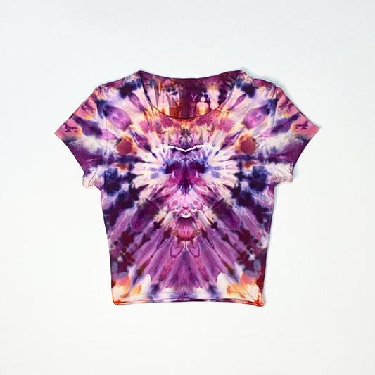 Purple Heart (cropped) Baby Tee | Size Extra-Small