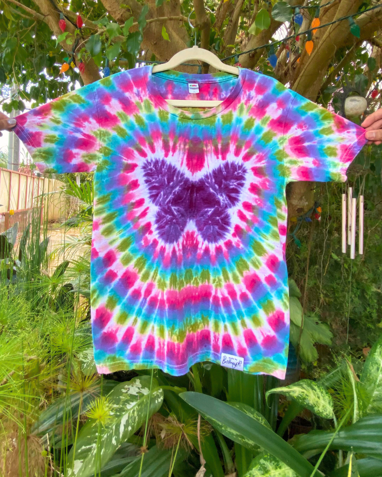 Radiating Butterfly Tie-Dyed Tee | Kid’s S