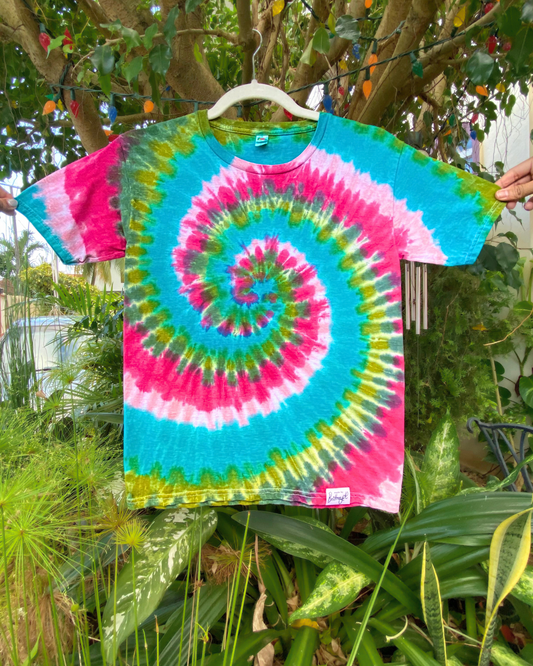 Melon Spiral Tie-Dyed Tee | Kid’s M