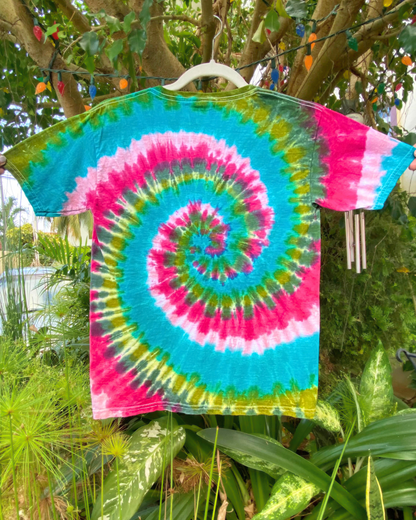 Melon Spiral Tie-Dyed Tee | Kid’s M