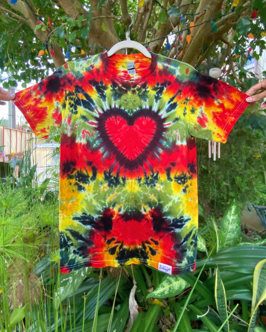 One Love Tie-dyed Tee | size small