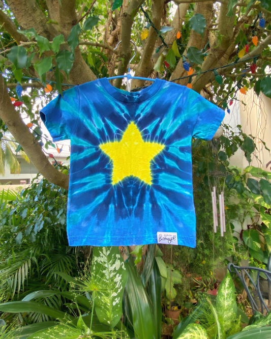 “My Little Star” Tie-Dyed Tee | Size 12M