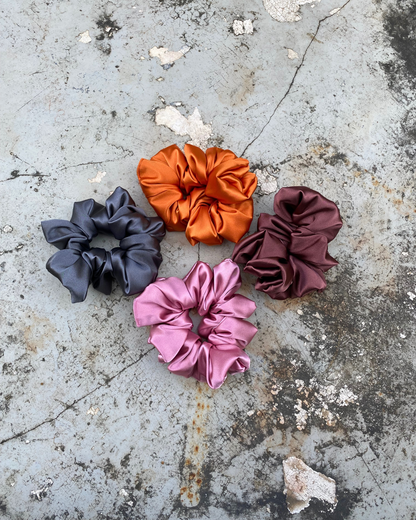 Jumbo Satin Scrunchies