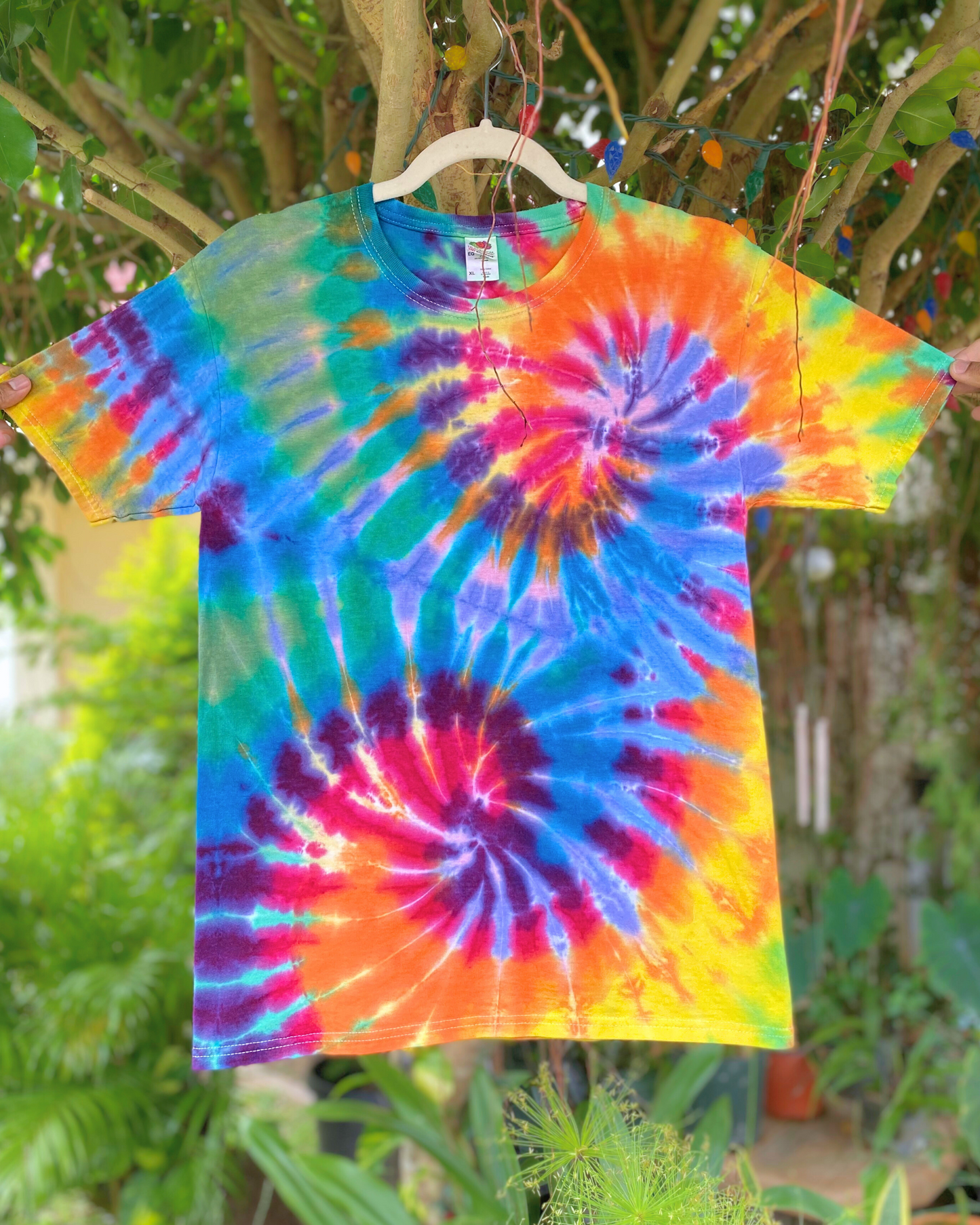 Double Spiral Tie-Dyed Tee | Kid’s XL