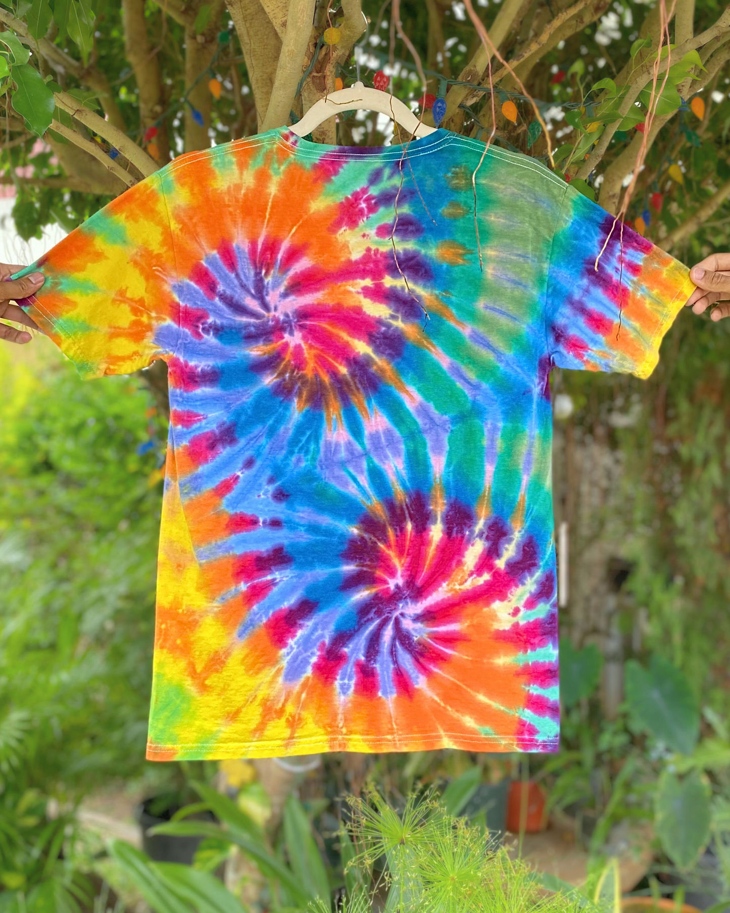 Double Spiral Tie-Dyed Tee | Kid’s XL