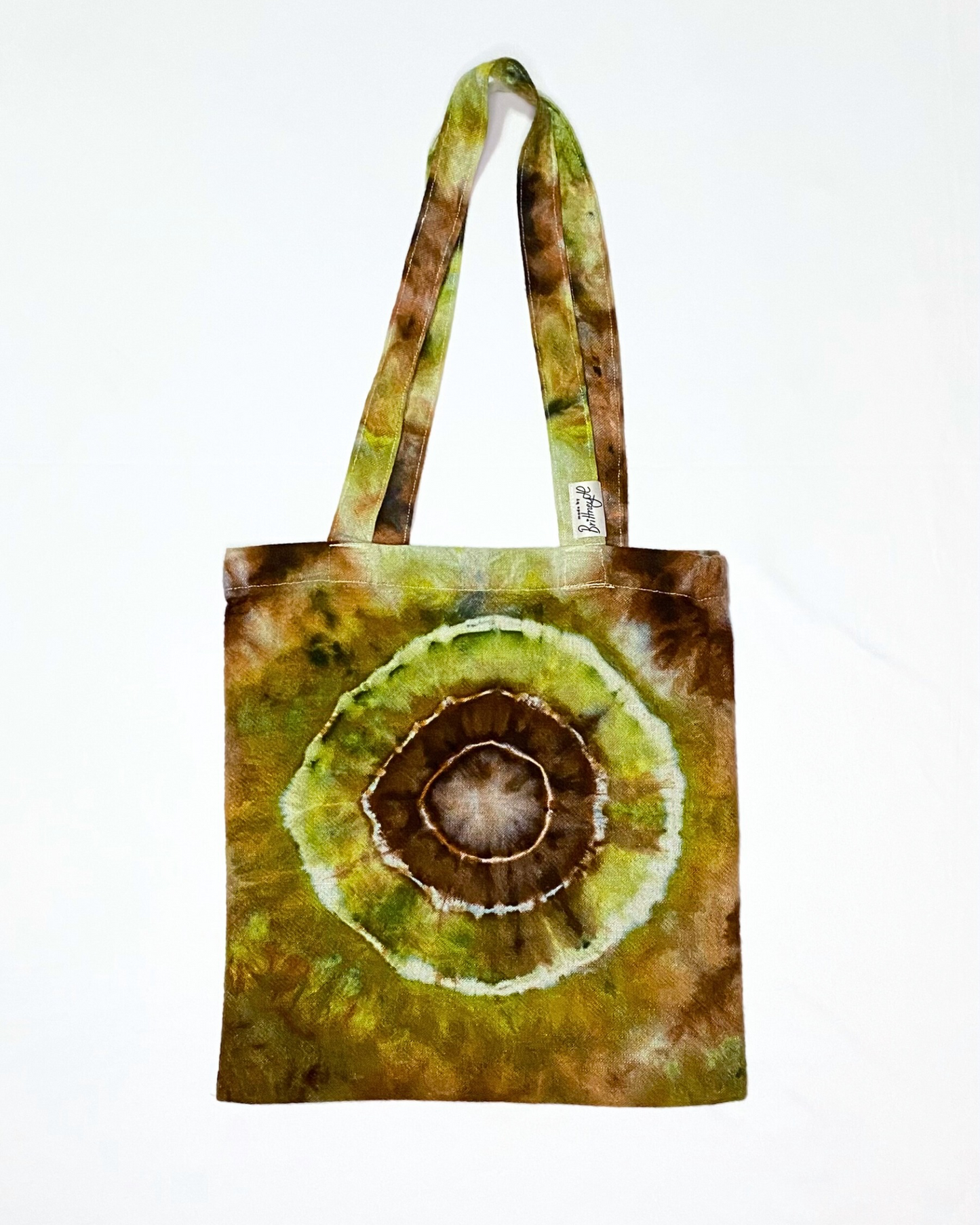 Green and Brown Bullseye Tote