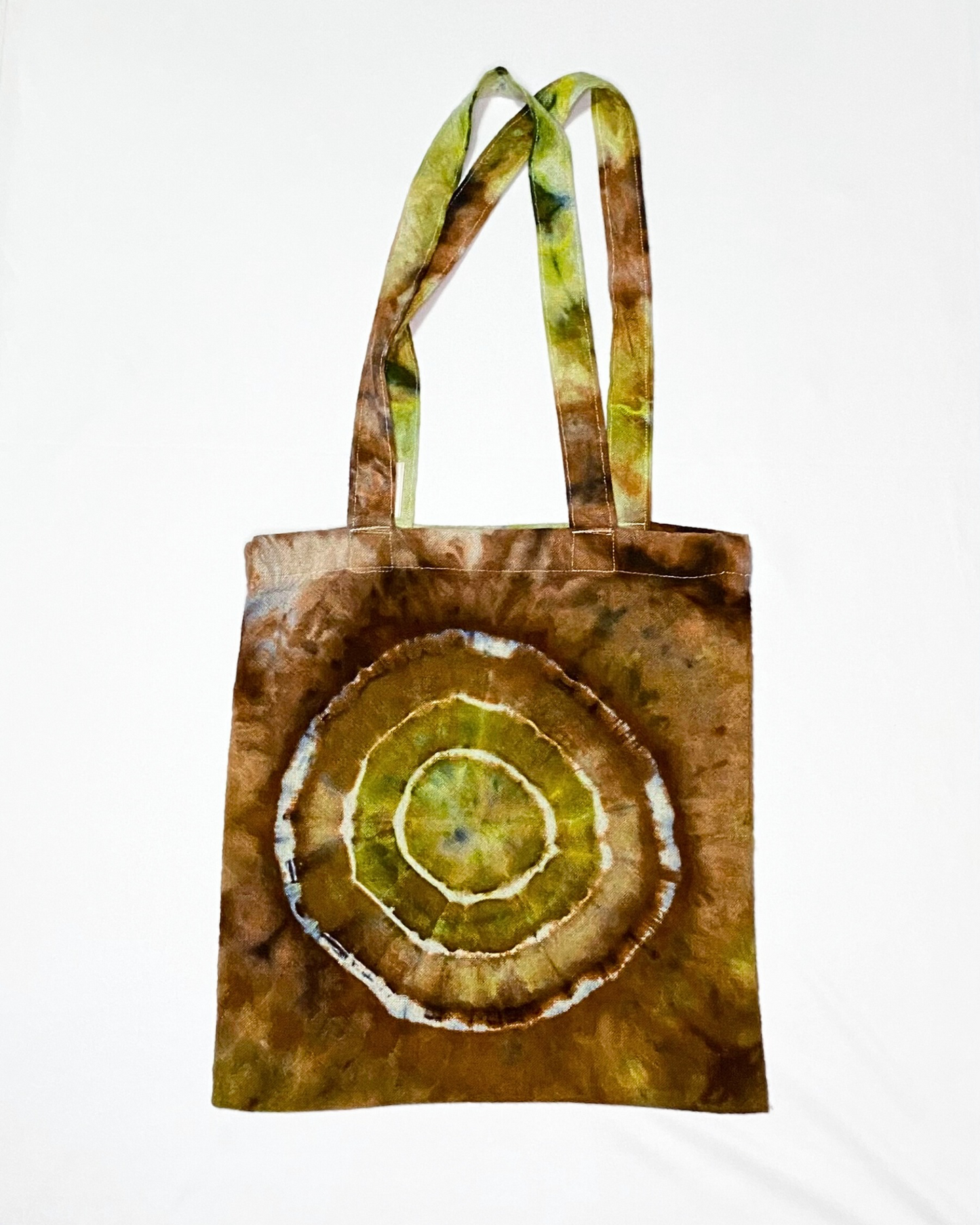 Green and Brown Bullseye Tote