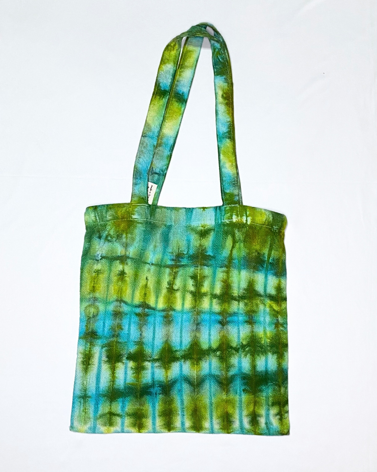 Blue-Green Striped Tote