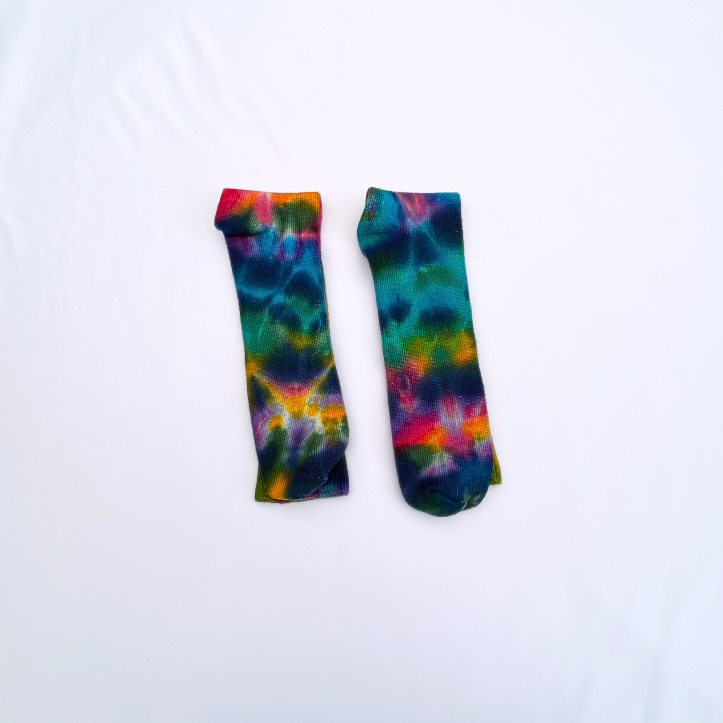 Rainbow Tie-dyed Socks | Size Large