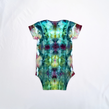 Abstract Ice-Dyed Baby Onesie | 3-6 months