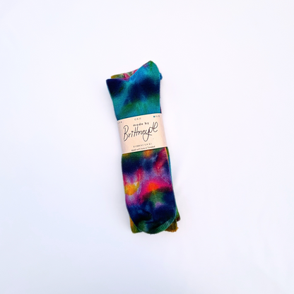 Rainbow Tie-dyed Socks | Size Large