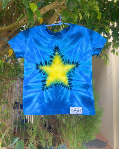 “My Little Star” Tie-Dyed Tee | Size 6M