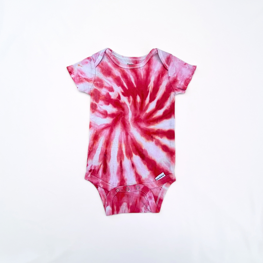 Pink Spiral Baby Onesie | 3-6 months